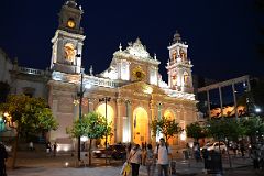 
Salta Cathedral Outside After Sunset
